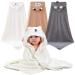 Vega 3 PCs hooded towel baby initial equipment baby towel with hood 80 x 80 cm hooded bath towel baby towel Personalized bath towel with hood three patterns