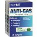 HealthA2Z Extra Strength Gas Relief | Simethicone 125mg | Fast Relief from Stomach Discomfort & Bloating | Anti Flatulence | 15 Count (Pack of 3 - Buy Online on GoSupps.com