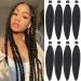Xtrend 8 Packs 26 Inch Brown EZ Braiding Hair Extensions Pre Stretched for Box Braids Yaki Straight Kanekalon Fiber Crochet Braiding Hair Extension 2# 26 Inch (Pack of 8) 2#