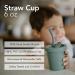 Silicone 6 Oz Straw Cup in Almond | Spill-Proof & Non-Slip | Dishwasher Safe - Buy Online on GoSupps.com