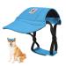 Pawaboo dog baseball caps dog preap with elastic ear holes adjustable dog cap sport pet hat sun protection for small medium -sized & large dogs dogs outfits dog costume (blue m) m blue