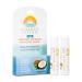 Summer Lotion Zinc Oxide Lip Balm SPF 15 Sunscreen 2-Pack - Coconut Flavor - Buy Online on GoSupps.com