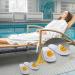 Coume 30 Pairs White Disposable Spa Slippers - Non Slip, Closed Toe, Smile Design - Ideal for Hotel, Travel, Home & Massage - 2 Sizes Available - Buy Online on GoSupps.com