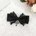 Gothic Lace Hair Clip Bow Large Barrette Bow Flat Clips Barrette Hairpin Bow Elegant Hair Clip for Bunches - Buy Online on GoSupps.com