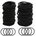 Hair Ties 260 PCS Black Hair Ties for Women or Men Ponytail Holders Premium Elastic Hair Ties for Thick Hair Hair Bands for Women's Hair Hair Tie Hair Elastics Hair Band-120PCS 4mm 140PCS 3mm