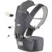 YIYUNBEBE Baby Carrier Newborns to Toddler 7-45 lbs All Seasons Foldable Baby Carriers Front and Back with Hip Seat Lumbar Support for Outdoor Hiking(Dark Grey)