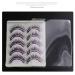 Romoty Self-adhesive Rhinestone False Eyelashes - Long, Thick, Curly 3D Multi-color Fake Eyelashes - 5 Pairs - Buy Online on GoSupps.com