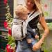Hoppediz Baby Carrier Primeo for Newborns | 100% Organic Cotton | Belly Stretcher & Back Carrier | Singapore Gray - 1 Piece - Buy Online on GoSupps.com