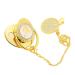 SUNGOOYUE Golden Baby Pacifier - 26 Letters Silicone Bling Pacifier with Clips for 6-18 Months - Perfect International Shipping - Buy Online on GoSupps.com