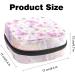 Cherry Pink Flower Women's Binding Bags | Tampon Storage Zip Pockets | Multi-Functional Menstrual Tapes Bag - Buy Online on GoSupps.com