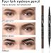  MisFun Long-Lasting Eyebrow Pencil 3D Waterproof Magic Eyebrow Pencil with 4 Fork Tips Microblading Eyebrow Pen Eyebrow Pencil to Create Natural Eyebrow (Dark Brown) - Buy Online on GoSupps.com