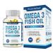 PURELY OPTIMAL Premium Omega 3 Fish Oil Supplement 2400mg - 120 Softgels