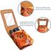 Shop Forest Animal Owl Leather Lipstick Case | Mini Lip Gloss Organizer with Mirror - Ideal for Travel & Storage - Buy Online on GoSupps.com