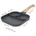 DIXII 3 Section Anti Sticking Frying Pan 3 in1 Divided Grill Pan for Cooking Omelets Burgers Bacon Pancakes Suitable for Gas Stove and Induction Stove Kitchen Utensils - Buy Online on GoSupps.com