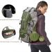Loowoko 50L Waterproof Hiking Backpack with Rain Cover - Lightweight 45+5 Liter Camping Essentials Bag in Green - Buy Online on GoSupps.com