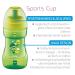 MAM Sports Cup 330ml - Leak-Proof Baby Drinking Cup with Self-Open Valve & Non-Slip Grip - Ideal for 12+ Months - Elephant Design - Buy Online on GoSupps.com