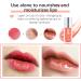Hyaluronic Acid Hydrating Lip Oil for Plump, Moisturized Lips - Clear Gloss for Lip Care & Repair - Long Lasting Formula - Prevents Dryness & Lines - PINK - Buy Online on GoSupps.com