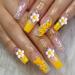 AIERSA Daisy Nail Charms - 200 Pcs 3D Flower Decorations for Acrylic Nails | Kawaii Resin Nail Art - Buy Online on GoSupps.com