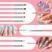 SAGEBIO 15 pcs Gel Nail Brush Set & 5 pcs Acrylic Nail Dotting Tools - DIY Manicure Kit in Pink - Buy Online on GoSupps.com