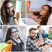 ENSARJOE Blue Light Blocking Glasses 4 Pack - Square Nerd Eyeglasses Anti Blue Ray for Computer Gaming - 8082 Black Pink Transparent Leopard - Buy Online on GoSupps.com