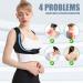 rumoe Ladies Women Adjustable Shoulder Back Posture Corrector Chest Brace Support Belt-Black-M Medium - Buy Online on GoSupps.com