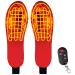 iHEAT Rechargeable Heated Insoles for Women Men Electric Heated Insoles with Remote Control Thermal Insoles Wireless Foot Warmer for Hunting Fishing Hiking Camping (Red) L-Women's 10-13 Men s 8-13