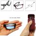 Hubeye Foldable Reading Glasses - 2 Pairs with Blue Light Filter & Hard Case for Men & Women | 1.00 Diopters - Black/Red - Buy Online on GoSupps.com