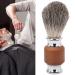 Professional Men's Beard Shaving Brush | Rubber Wood Handle | Facial Cleaning & Hair Shaving Tool - Perfect for Salons & Home Use - Buy Online on GoSupps.com