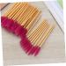 FRCOLOR 50 Pcs Eyelash Brush Mascara Wands Eyelash Mascara Brush Applicator Portable Eyelash Curler 50 Pcs Rose - Buy Online on GoSupps.com