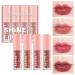 4PCS Lip Oil Light Lip Gloss Set Moisturizing Hydrating Lip Glos Tinted Lip Stain Care Transparent Toot Glow Oil Lip Gloss Kit Long Lasting Waterproof Non-sticky Cup Not-Fade Glitter Shine Primer Lipstick Makeup Kit for ...