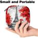 Portable Women's Binding-Storage Bags | Menstrual Cup Pocket & Pads for Teenage Girls | Stylish Eiffel Tower Design - Buy Online on GoSupps.com