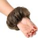 Yamel Dark Coyote Brown Messy Bun Hair Extension for Women - Curly Updo Scrunchie - Buy Online on GoSupps.com
