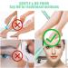 2 in 1 Electric Eyebrow Trimmer & Facial Hair Remover for Women | Painless Face Shaver | Rechargeable Epilator for Lips, Chin, Peach Fuzz | Green Case - Buy Online on GoSupps.com