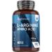 Pure L-Arginine High Strength - 1000mg L arginine Per Tablet - 180 Vegan Tablets (6 Months Supply) - Amino Acid Pre Workout Supplement for Men & Women - GMP-Certified & Keto-Diet Friendly