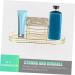 Cabilock 2-Pack Toothbrush Holder & Dispenser - Wall-Mounted Toothpaste Organizer - Stylish Golden Bathroom Accessory (28x11.5x9cm) - Buy Online on GoSupps.com