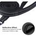 PETTOM Heavy Duty 2 Meter/6.5 Ft Black Dog Lead Leash | Soft Padded Reflective Nylon Webbing for Small to Large Dogs - Buy Online on GoSupps.com