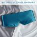 OLESilk 100% Natural Mulberry Silk Sleep Mask - Large Aqua Blue - Adjustable Strap - Blindfold for All Night Sleep - Men and Women - Buy Online on GoSupps.com