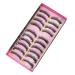 minkissy 10 Pairs Fake Eyelashes Makeup Eyelashes False Lashes Natural Eyelashes Ladies Girls Women Lashes Long Eyelashes Faux Lashes Miss Dense False Eyelashes Artificial Fiber