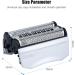 Replacement Head for Braun Series 7 - Compatible with Braun 720S 760CC 790CC - Ancable Silver - Buy Online on GoSupps.com