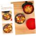SHOWERORO Silicone Air Fryer Air Fryer Pan Non Stick Baking Pan Silicone Liners for Air Fryer Liner for Bottom of Oven Washable Grey 19X19X6CM - Buy Online on GoSupps.com