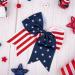 6 Pack Patriotic 4th of July Cheer Bows - Stars & Stripes Hair Accessories for Girls - Buy Online on GoSupps.com
