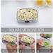 Shop Yellow Leaves Chicken Print Pill Box | 2 Compartment Portable Medicine Organizer | Decorative Metal Pill Case for Pocket & Purse - Buy Online on GoSupps.com