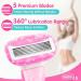 Travel Razors for Women - 5-Blade Mini Razor with Case & Cartridges | Portable Toiletries in Pink - Buy Online on GoSupps.com