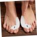 Curly Gel Toe Separator 4 Pairs - Silicone Thumb Protector for Hallux Valgus & Metatarsalgia - Big Toe Straightener & Hammer Brace - White 7x3.5cm - Buy Online on GoSupps.com