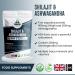Shilajit Capsules 1300mg with Ashwagandha - Pure High Strength Supplement for Stamina & Stress - 60 Vegan Capsules - Buy Online on GoSupps.com