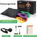 Fokky Fitness Straps Set - 5 Resistance Bands with Door Anchor Handles & Carrying Bag for CrossFit Yoga & Pilates - Strength Training in Yellow Red Black Purple & Green - Buy Online on GoSupps.com