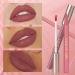 Matte Liquid Lipstick & Lip Tint Stain Kit - Waterproof Long-Lasting Non-Stick Cup Lip Gloss & Liner - Moisturizing Nude Red Set for Women & Girls - Buy Online on GoSupps.com