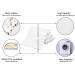 ZOLLNER Set of 10 Baby Washcloths - Soft Cotton 17x22 cm White - Perfect for Gentle Cleansing - Buy Online on GoSupps.com