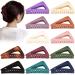12 Pack Medium Hair Claw Clips for Women Thin and Thick Hair 3.3 Triangle Jaw Clips 12 Matte Color French Claw Clips Non-slip Strong Hold Hair Clamps for Medium Short Hair