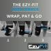 EzyFit Knee Brace - Adjustable Support for Arthritis ACL & Meniscus Tear | Knee Pain Relief & Injury Recovery | Dual Side Stabilizers | Large Size 14-17 - International Shipping Available - Buy Online on GoSupps.com